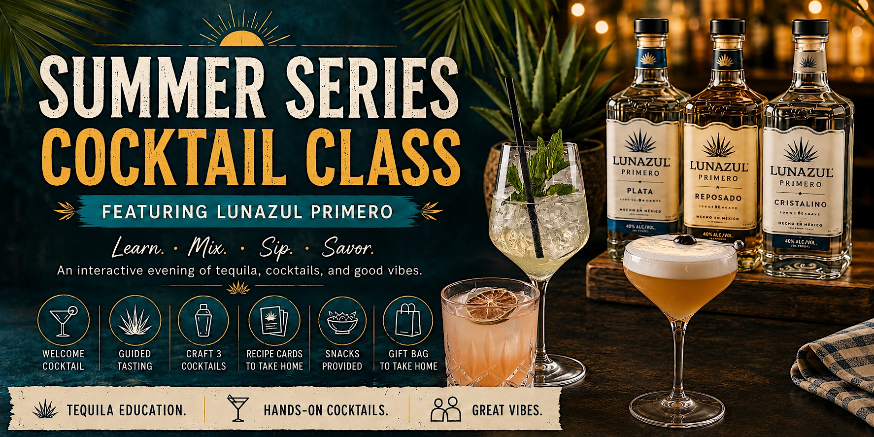 Summer Series Cocktail Class - Dram & Draught Winston-Salem